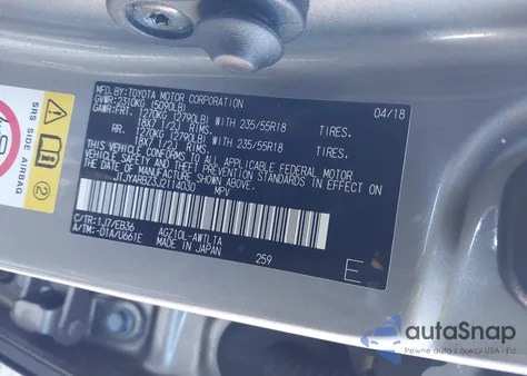 2018 Lexus Nx 300 F Sport from USA, damaged, VIN JTJYARBZ3J2114030